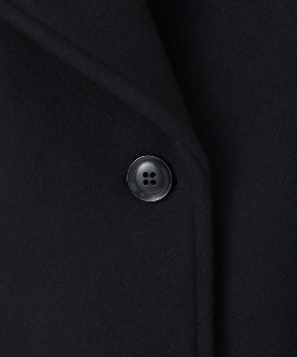 allureville メルトンコクーンミドルコート ブラック (95)