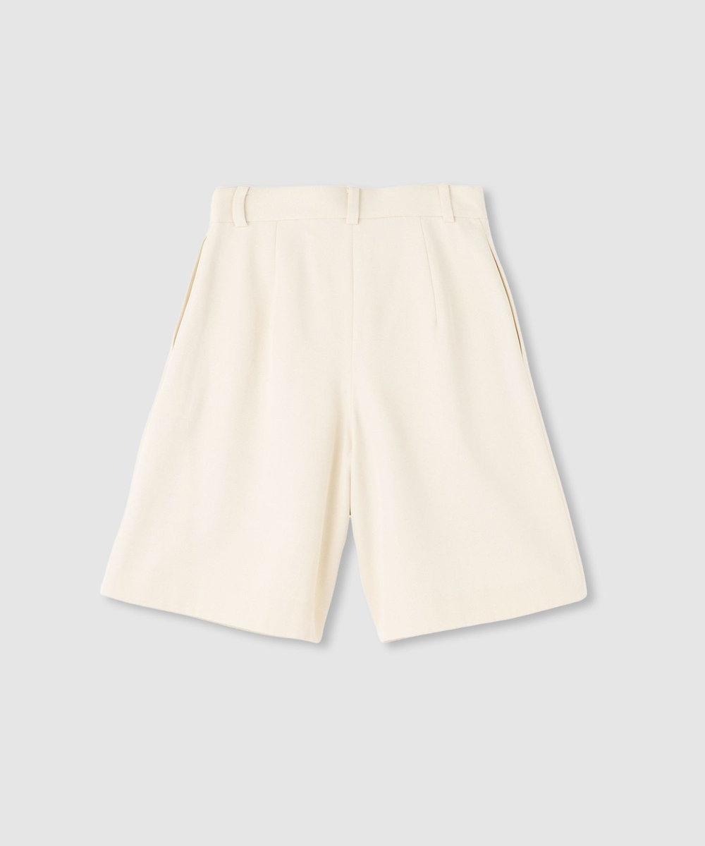 LOULOU WILLOUGHBY シックチノハーフパンツ アイボリー (04)