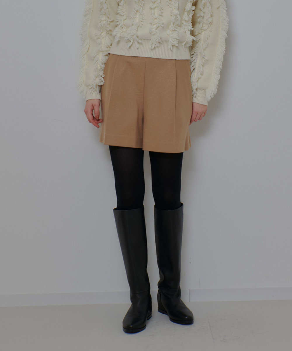 allureville メルトンショートパンツ ベージュ (11)