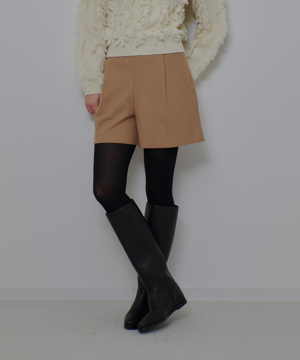 allureville メルトンショートパンツ ベージュ (11)