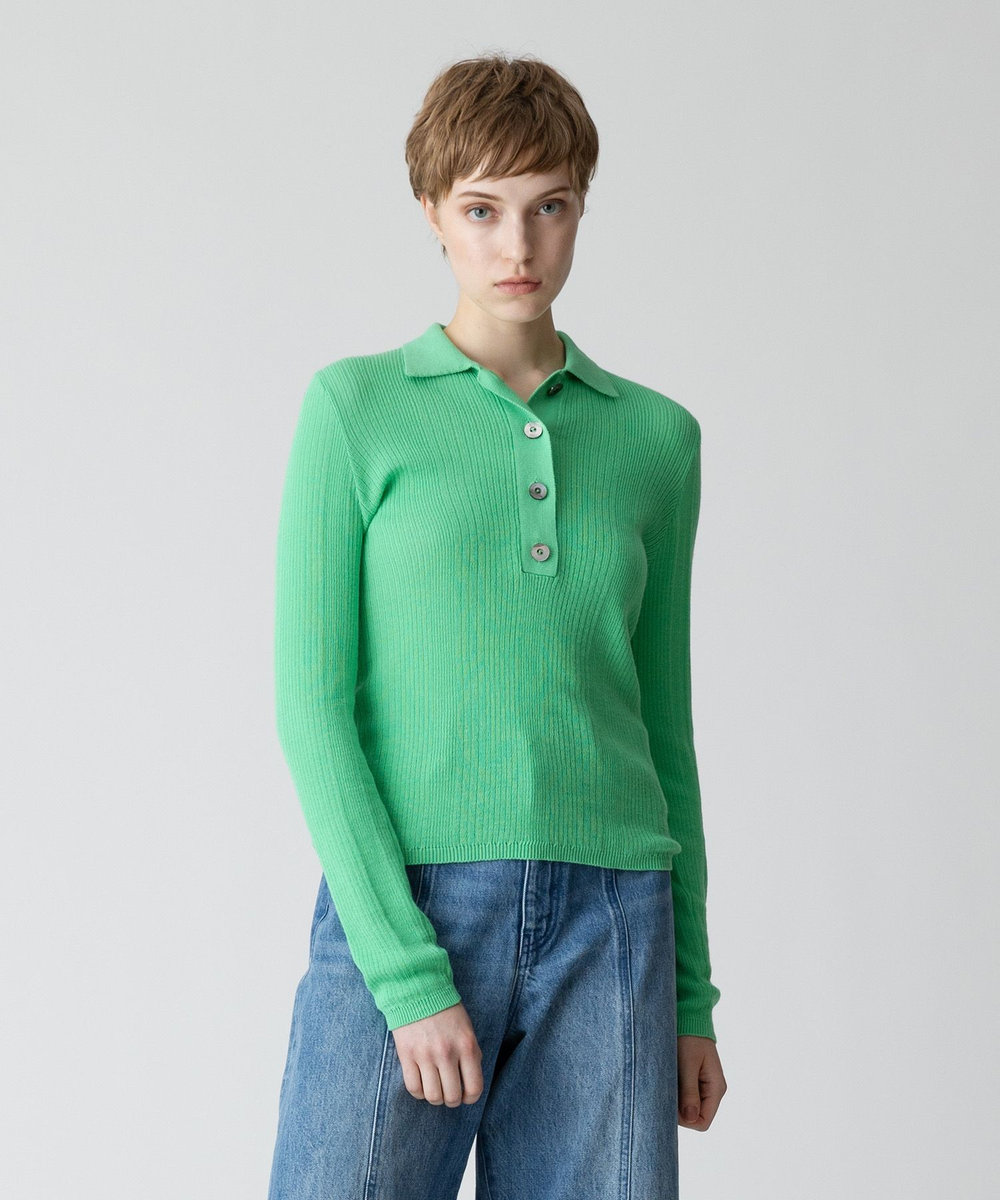 ランダムストライプニットポロ|allureville OFFICIAL SITE / ONLINE