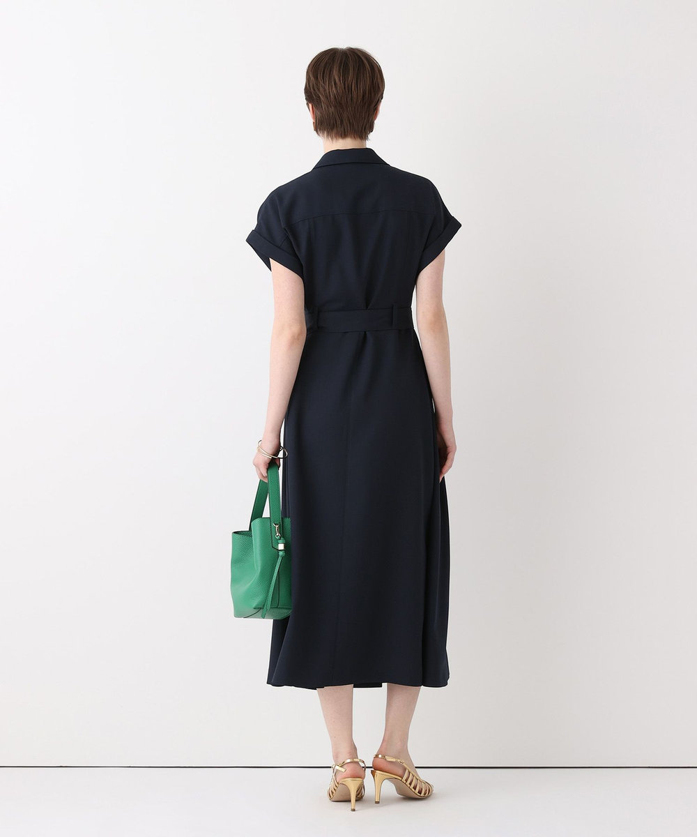 allureville フレンチスリーブラップワンピース ネイビー (65)