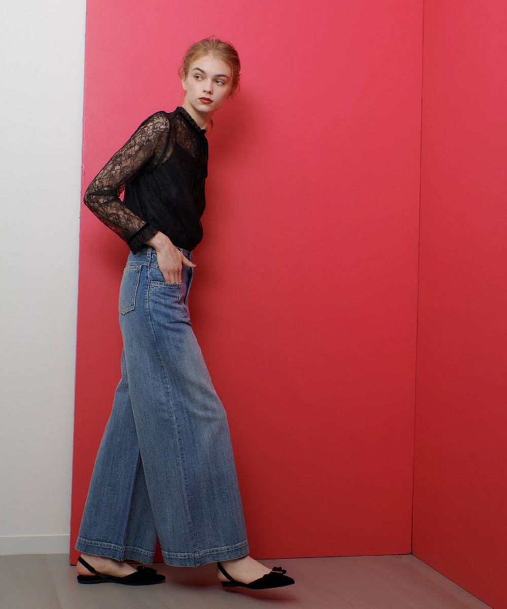 LOULOU WILLOUGHBY 【LOULOU WILLOUGHBY】◇デニムバギーパンツ ブルー (61)