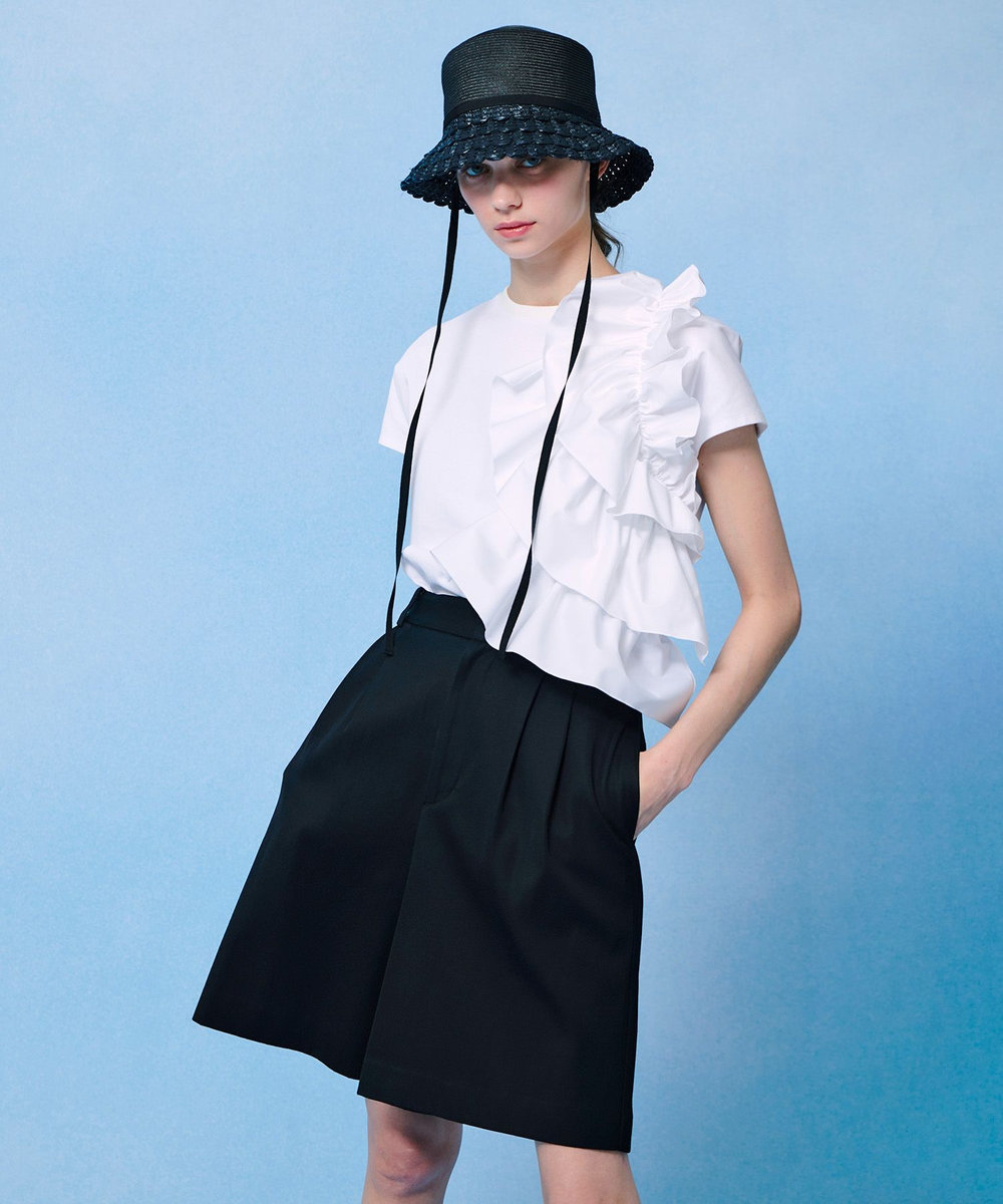 LOULOU WILLOUGHBY シックチノハーフパンツ ブラック (95)
