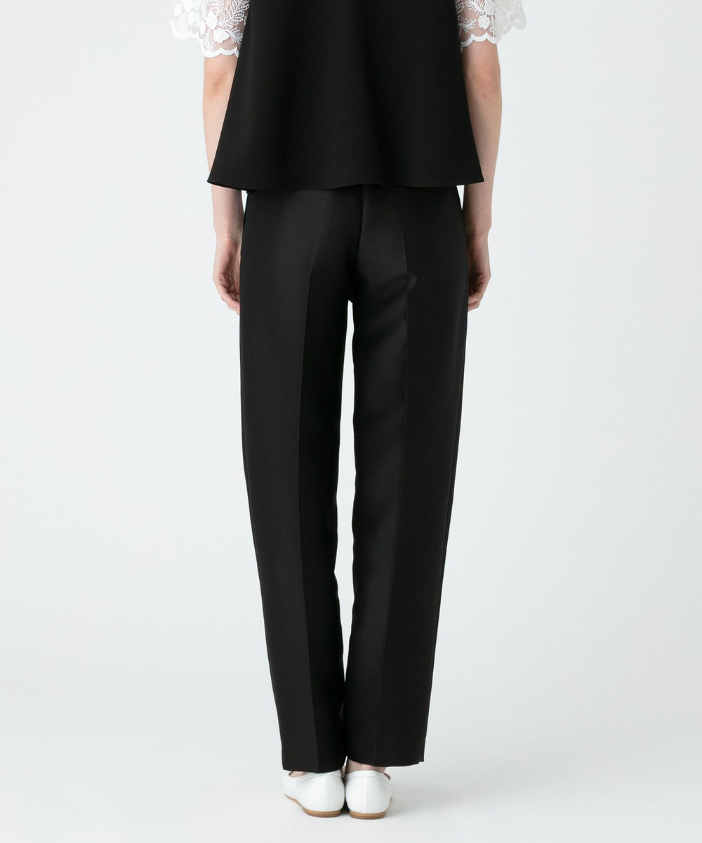 LOULOU WILLOUGHBY シルクウールタックパンツ ブラック (95)