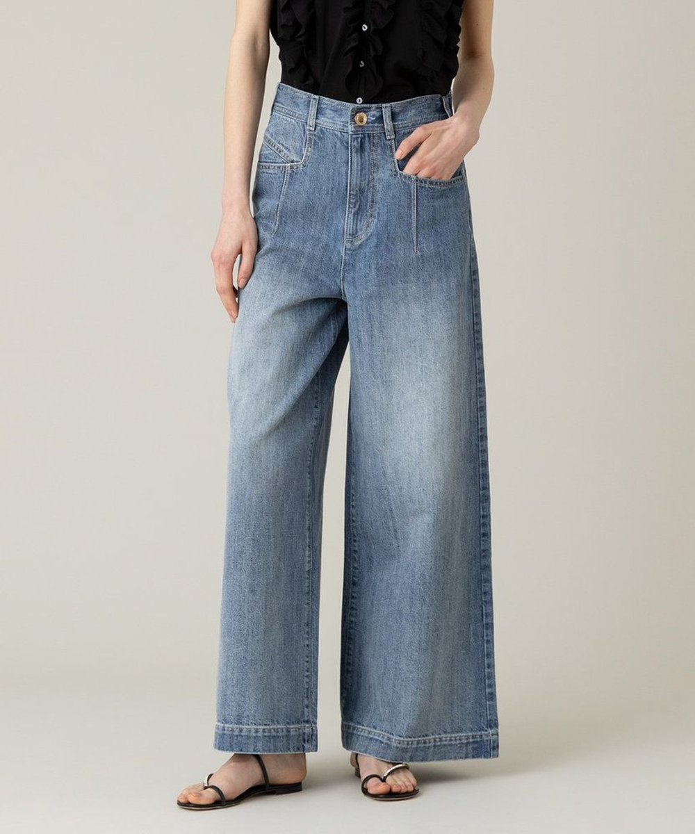 LOULOU WILLOUGHBY 【LOULOU WILLOUGHBY】◇デニムバギーパンツ ブルー (61)