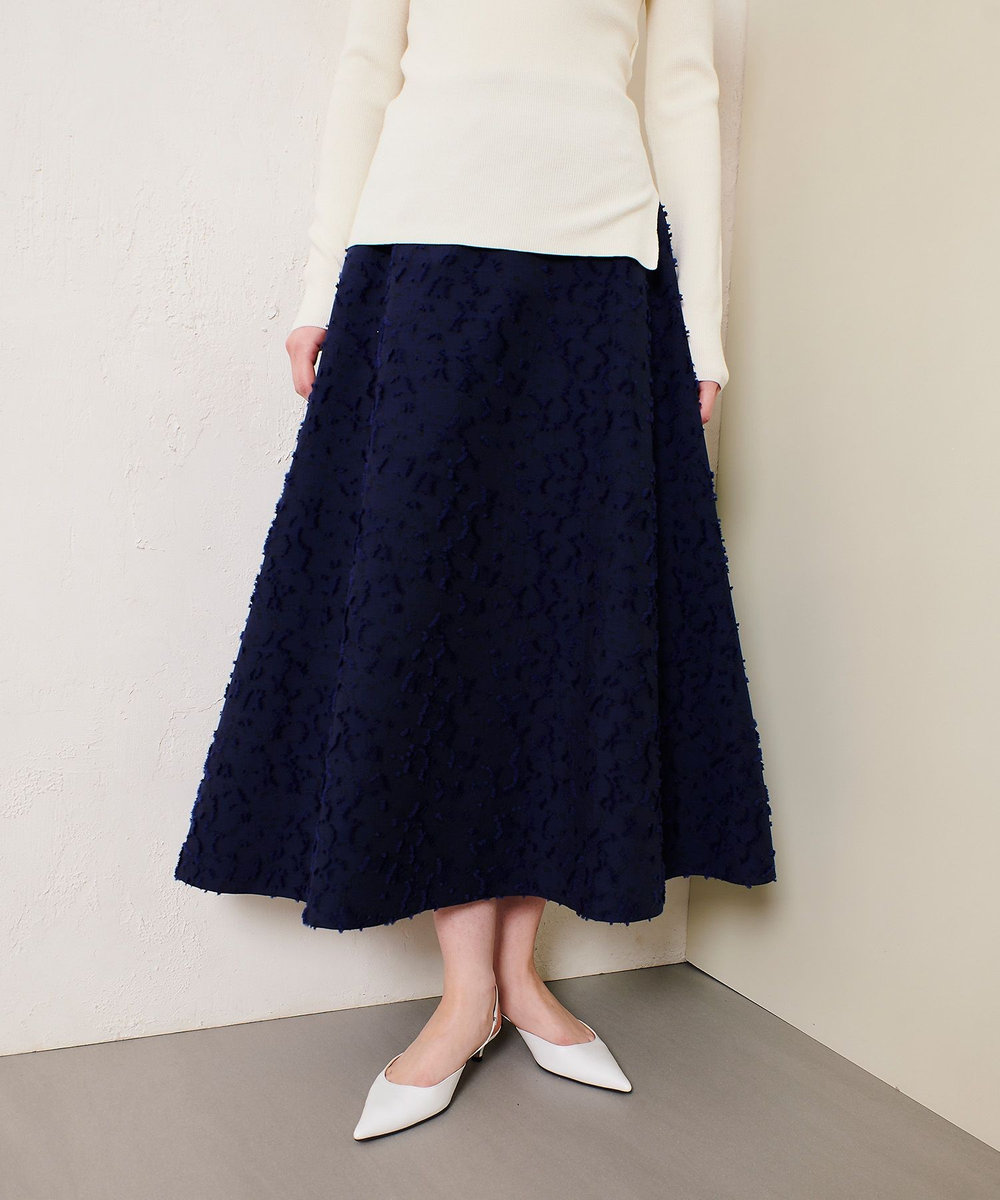 allureville DUTEL フレアスカート ネイビー (65)