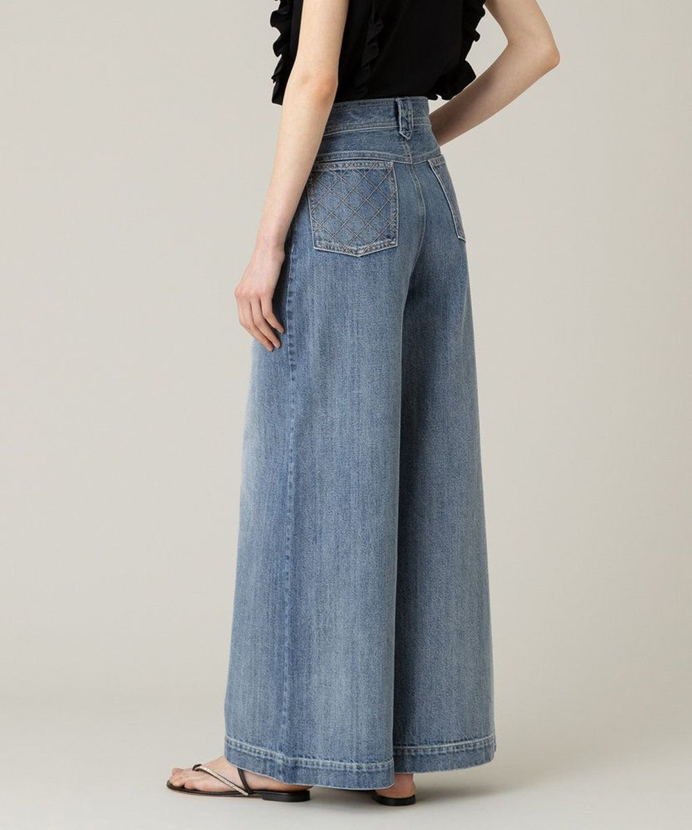 LOULOU WILLOUGHBY 【LOULOU WILLOUGHBY】◇デニムバギーパンツ ブルー (61)