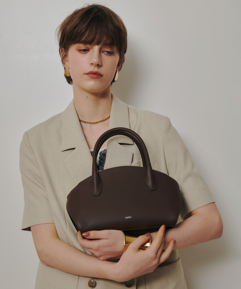 buying 【SARTU(サルトゥ)】KIE MINI トートバッグ ダークブラウン (82)