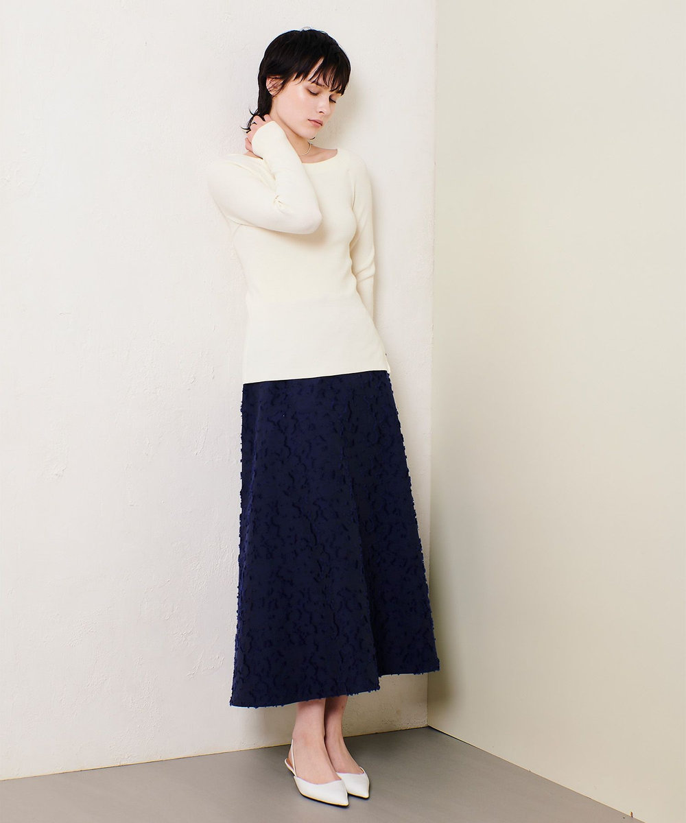 allureville DUTEL フレアスカート ネイビー (65)