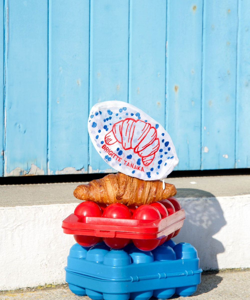 buying 【BRIGITTE TANAKA(ブリジット タナカ)】Sac Paris Symbole Croissant ポーチ レッド (43)