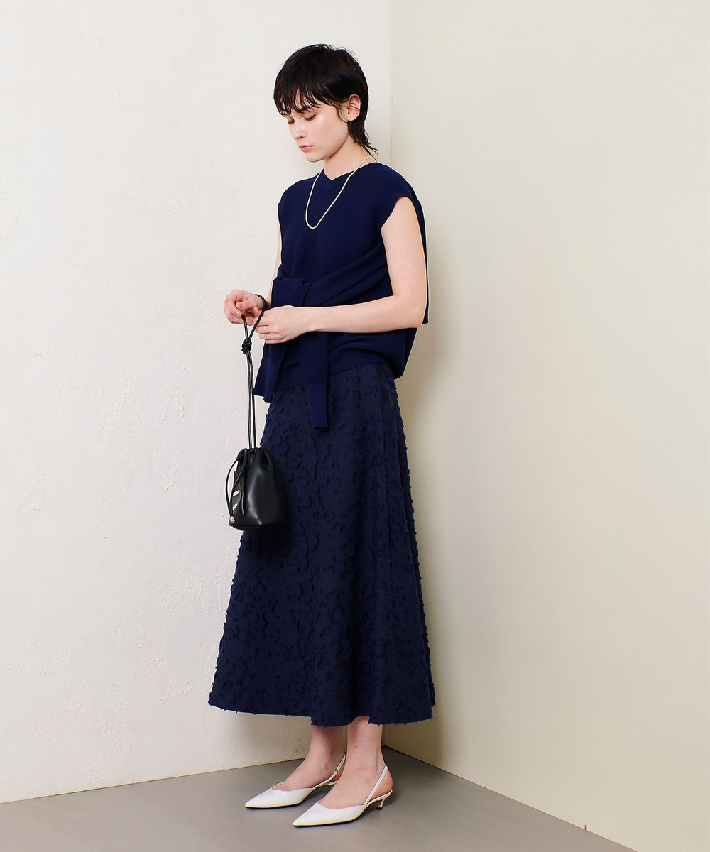 allureville DUTEL フレアスカート ネイビー (65)
