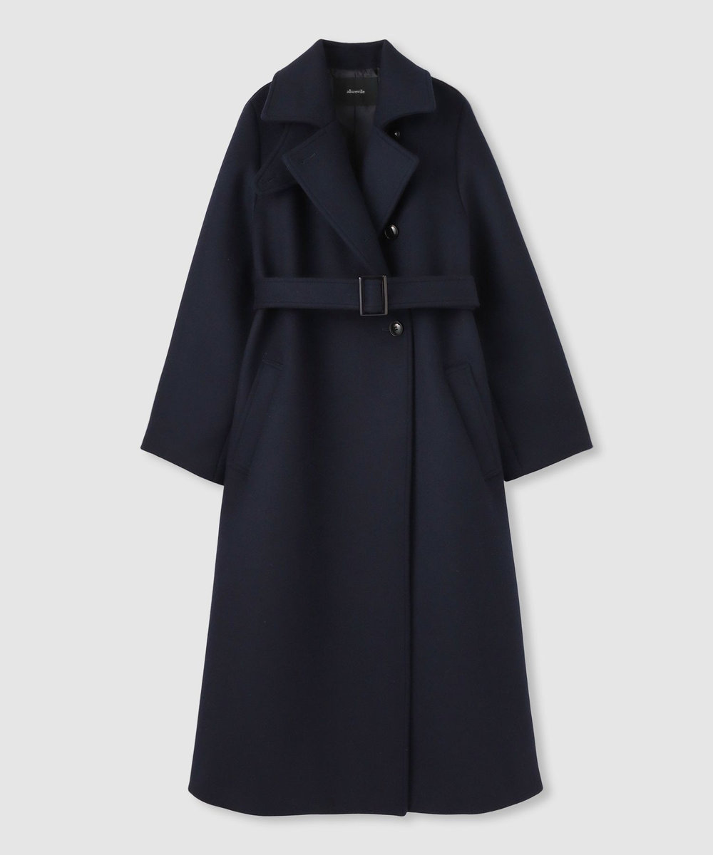 allureville スプリットラグランロングコート ネイビー (65)