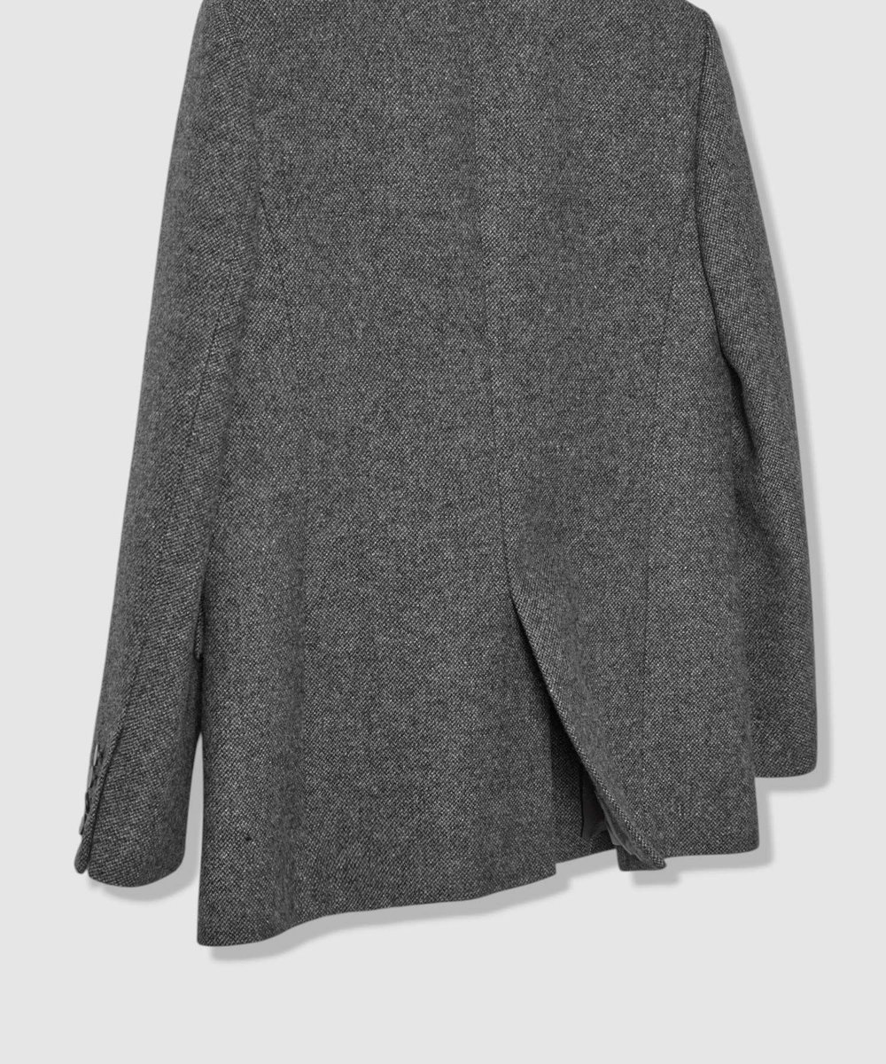 allureville ツィードフラップポケットジャケット チャコールグレー (94)