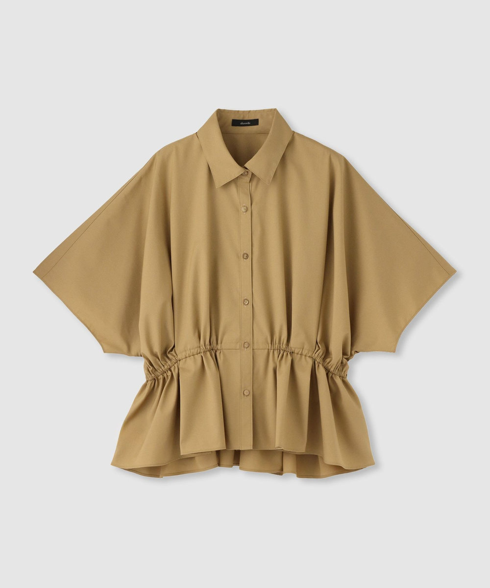 allureville ◇TCドルマンシャツブラウス キャメル (84)
