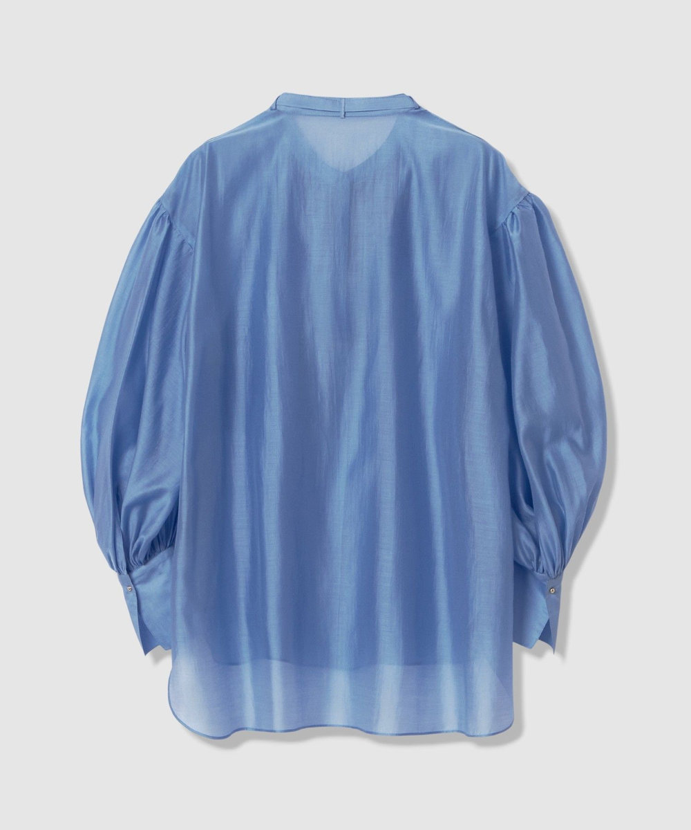 allureville スリーブコンシャスブラウス サックス (63)