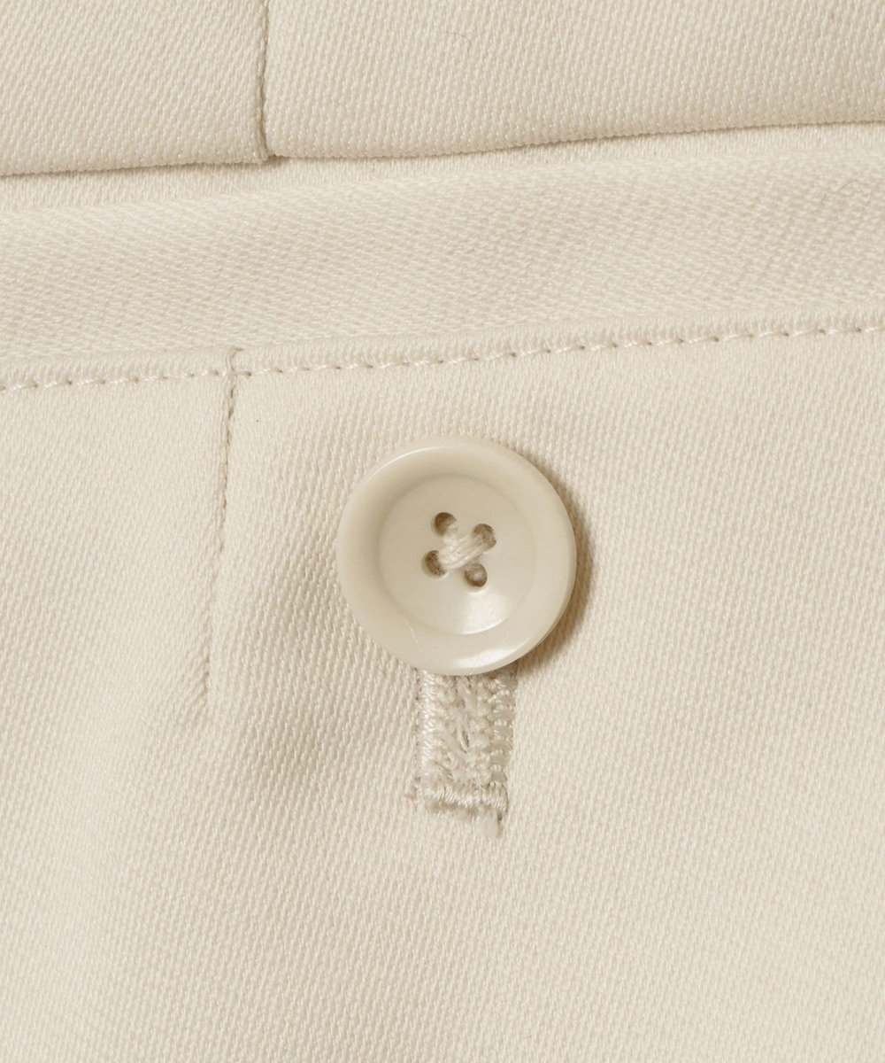 allureville ウール混サテンハイウエストパンツ アイボリー (04)