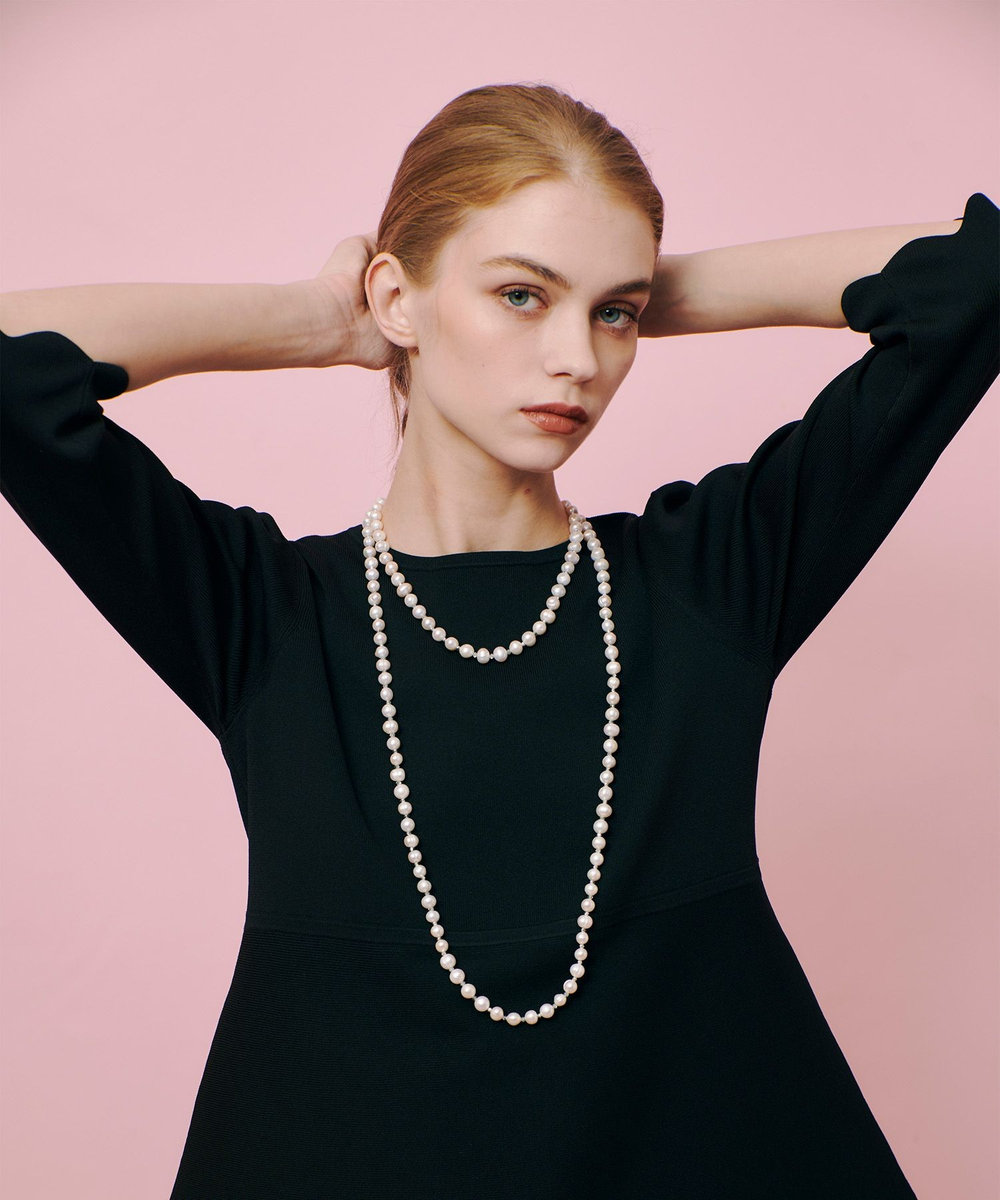 LOULOU WILLOUGHBY 【LOULOU WILLOUGHBY】タンスイパールロングネックレス オフホワイト (02)