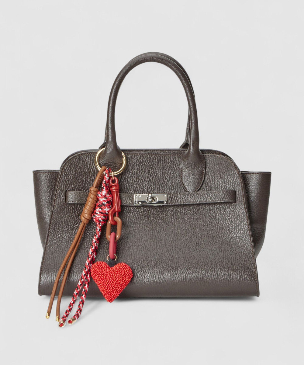 buying 【VIA MAIL BAG (ヴィア メイル バッグ)】HEART CHARM レッド系 (46)