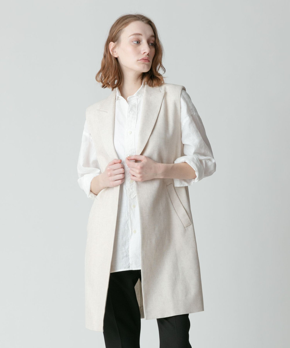 マットクロススリーブレスジャケット|allureville OFFICIAL SITE