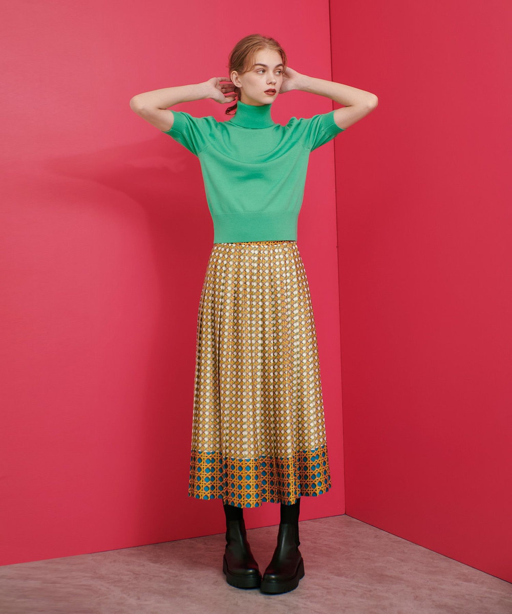 LOULOU WILLOUGHBY 【LOULOU WILLOUGHBY】タートルハーフスリーブプルオーバー ミントグリーン (73)