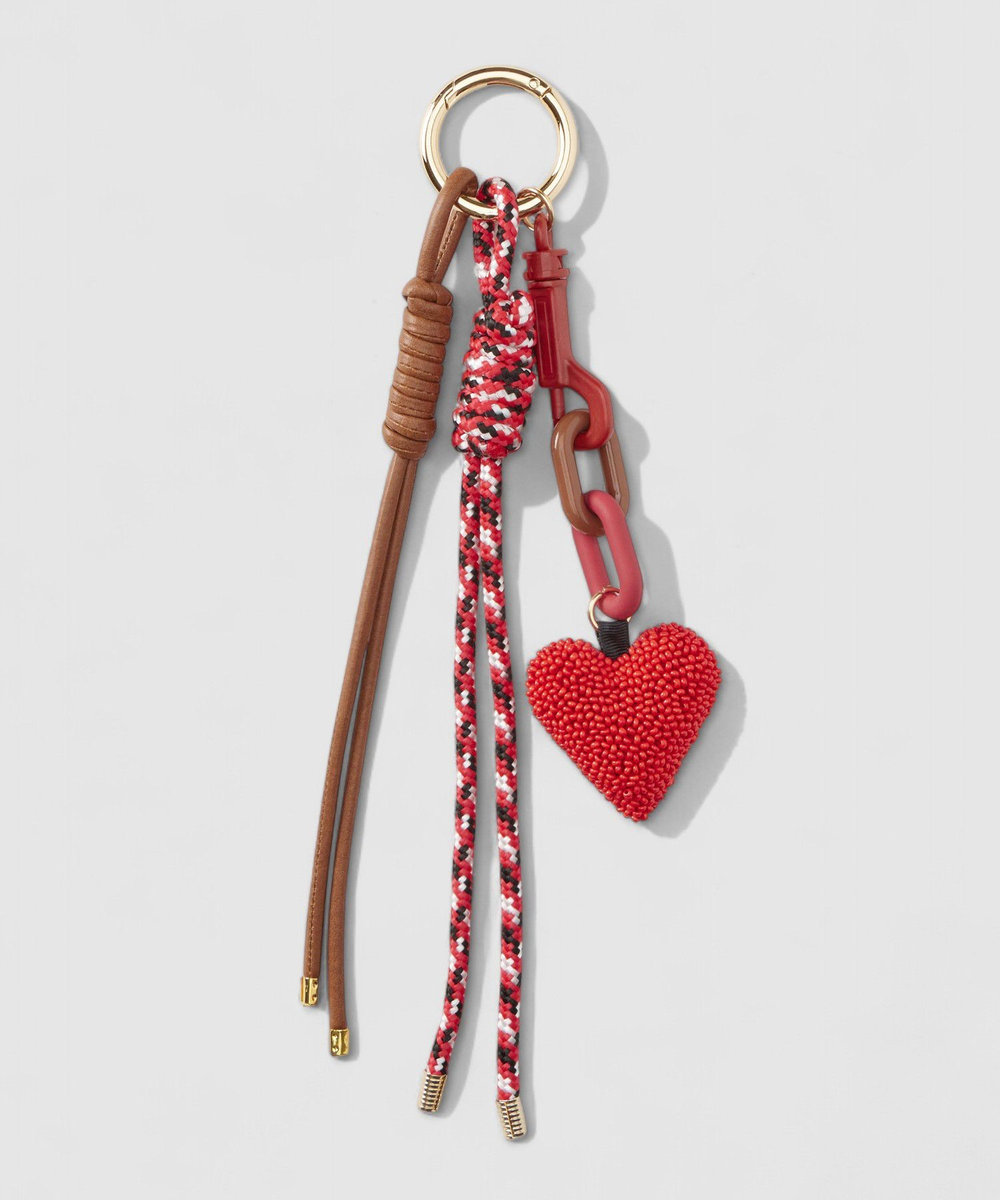 buying 【VIA MAIL BAG (ヴィア メイル バッグ)】HEART CHARM レッド系 (46)