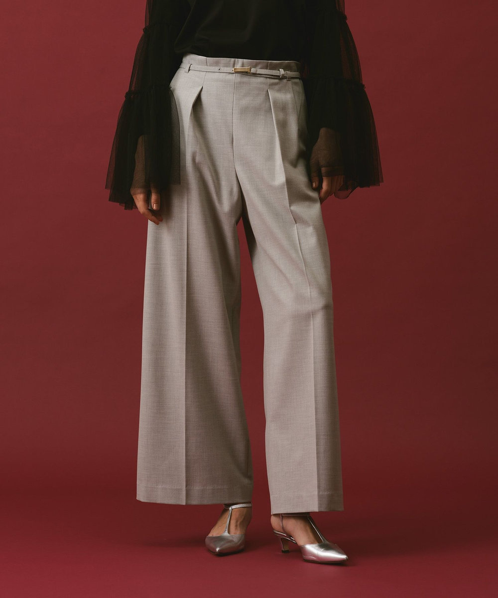 ポリエステル/Wストレッチタックパンツ|allureville OFFICIAL SITE