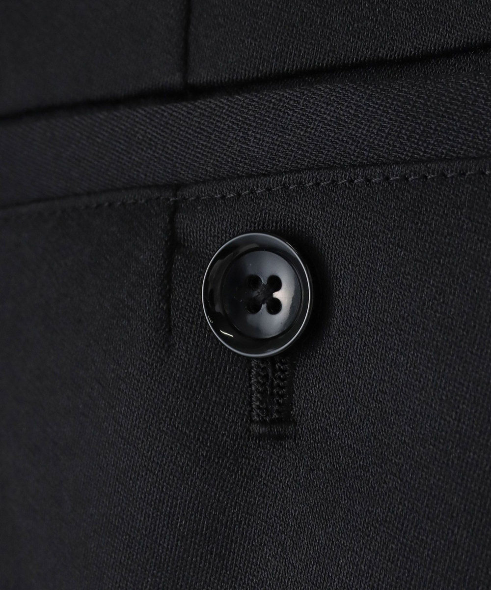 allureville ウール混サテンハイウエストパンツ ブラック (95)