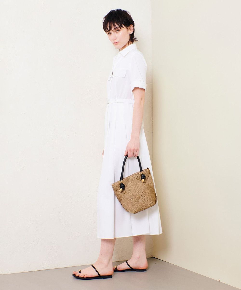 allureville サッカースキッパーターンバックワンピース オフホワイト (02)