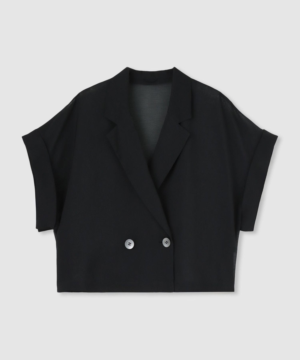 allureville ワルツシアードルマンショートジャケット ブラック (95)