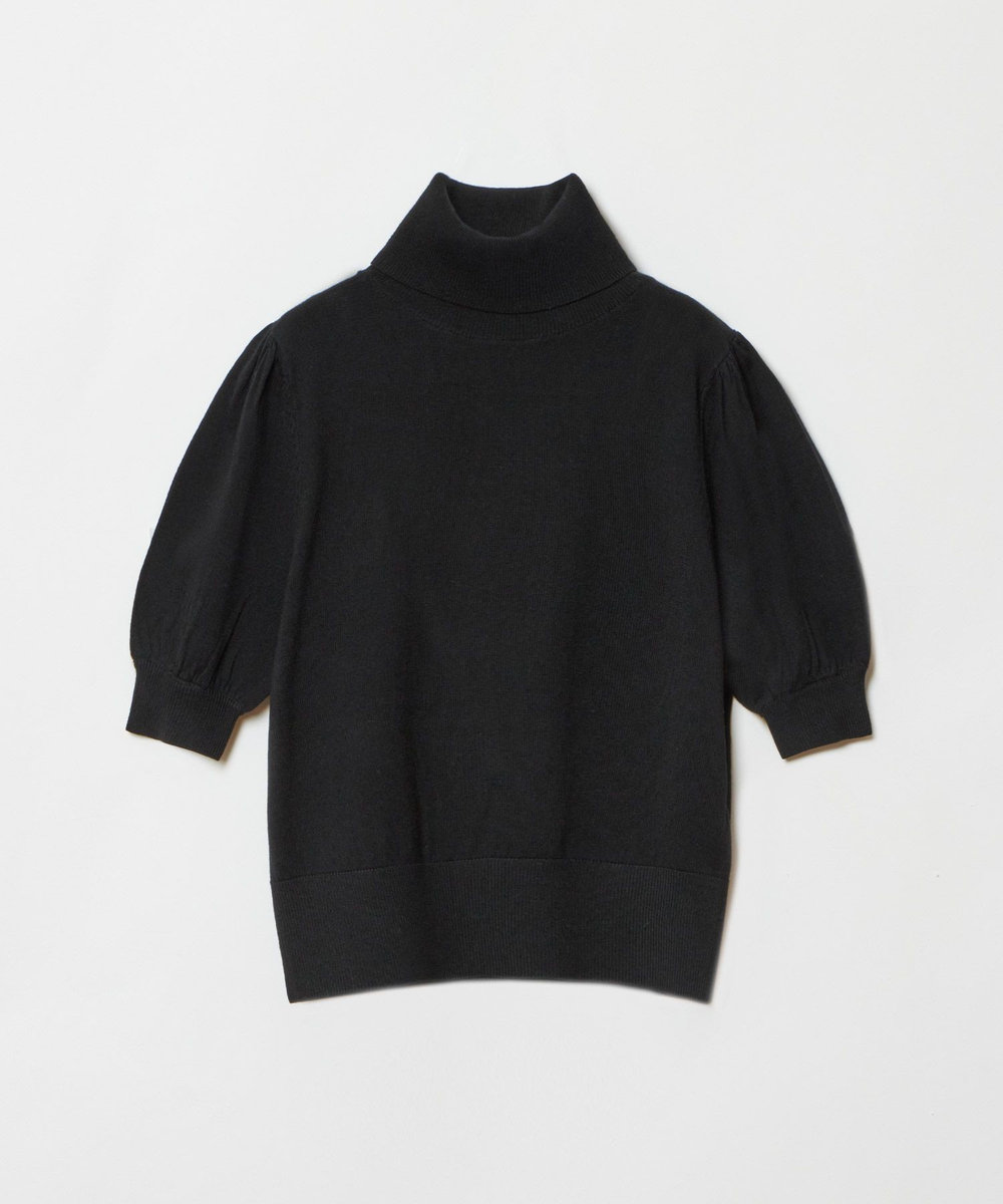 LOULOU WILLOUGHBY 【LOULOU WILLOUGHBY】タートルハーフスリーブプルオーバー ブラック (95)
