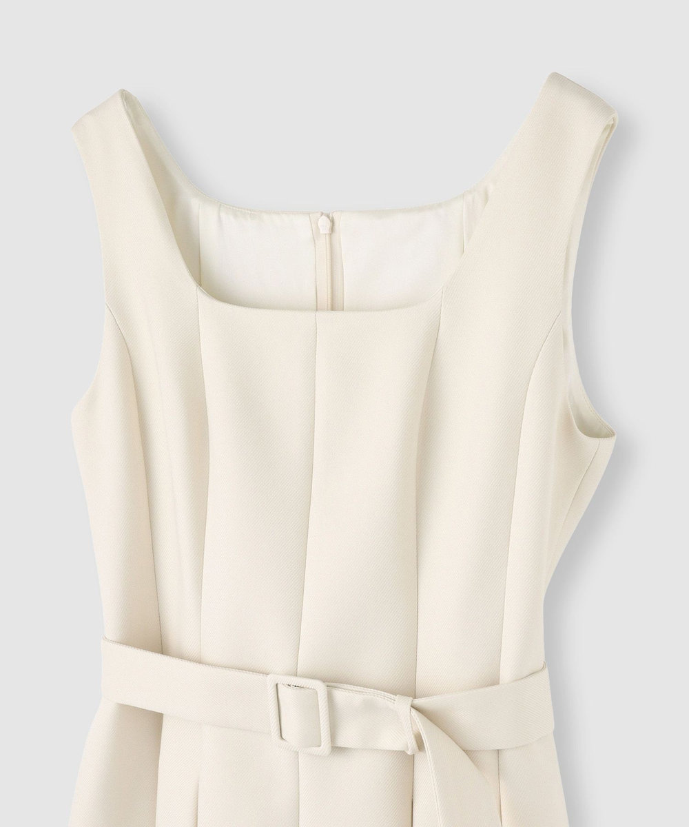 LOULOU WILLOUGHBY 【LOULOU WILLOUGHBY】ポリツイルジャンパーワンピース アイボリー (04)