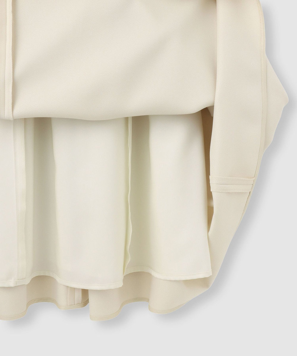 LOULOU WILLOUGHBY 【LOULOU WILLOUGHBY】ポリツイルジャンパーワンピース アイボリー (04)