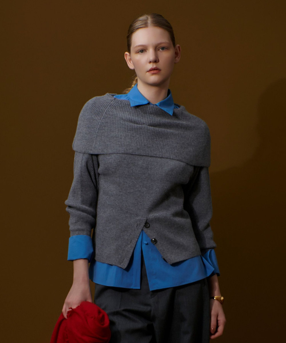 MISTRAL プルオーバー ビッグカラー2WAYネックプルオーバー|allureville OFFICIAL SITE