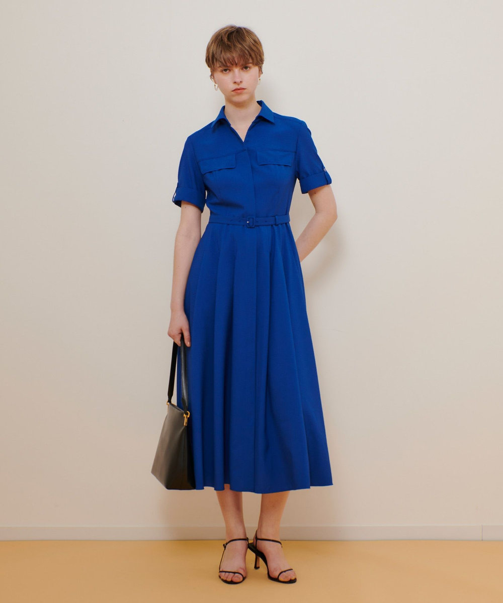 allureville サッカースキッパーターンバックワンピース ブルー (61)