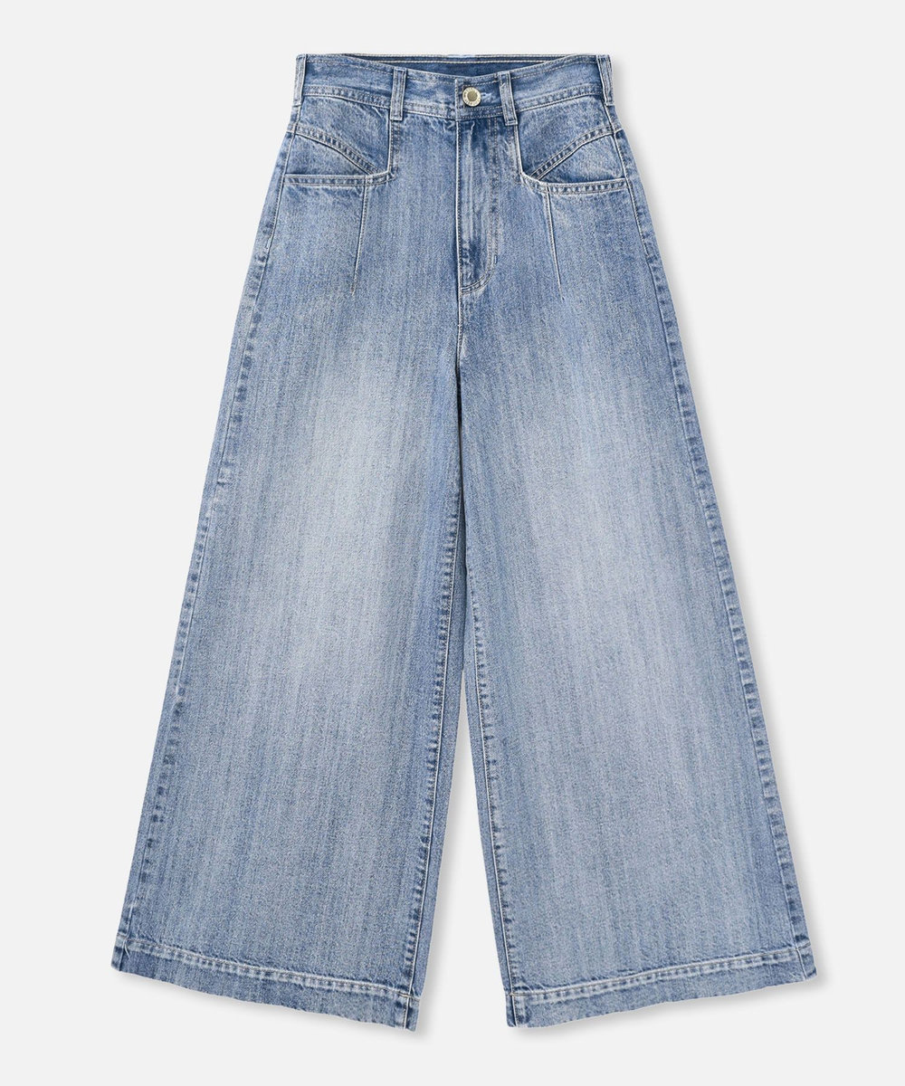LOULOU WILLOUGHBY ◇【LOULOU WILLOUGHBY】デニムバギーパンツ ブルー (61)