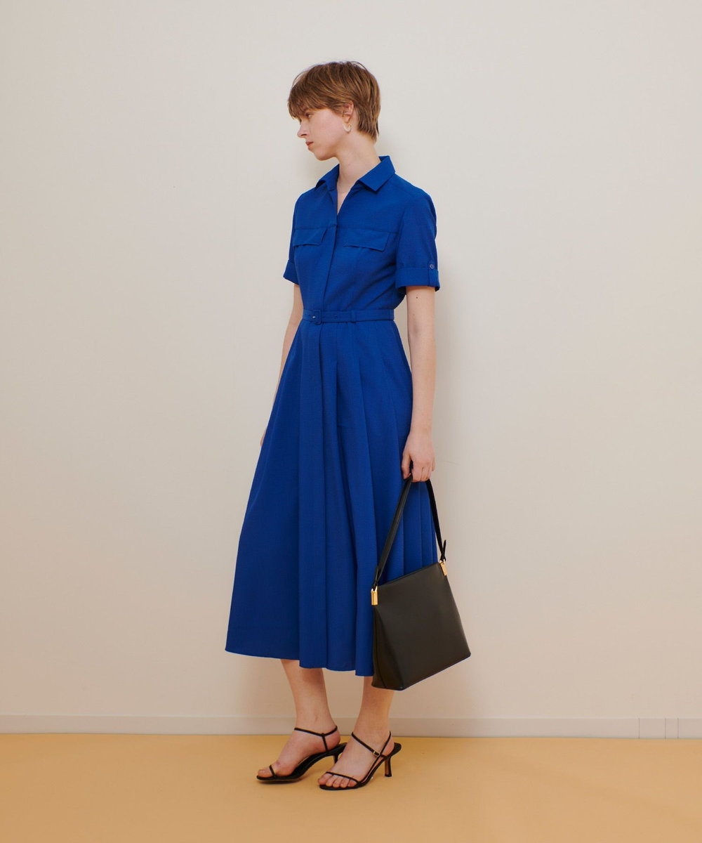 allureville サッカースキッパーターンバックワンピース ブルー (61)