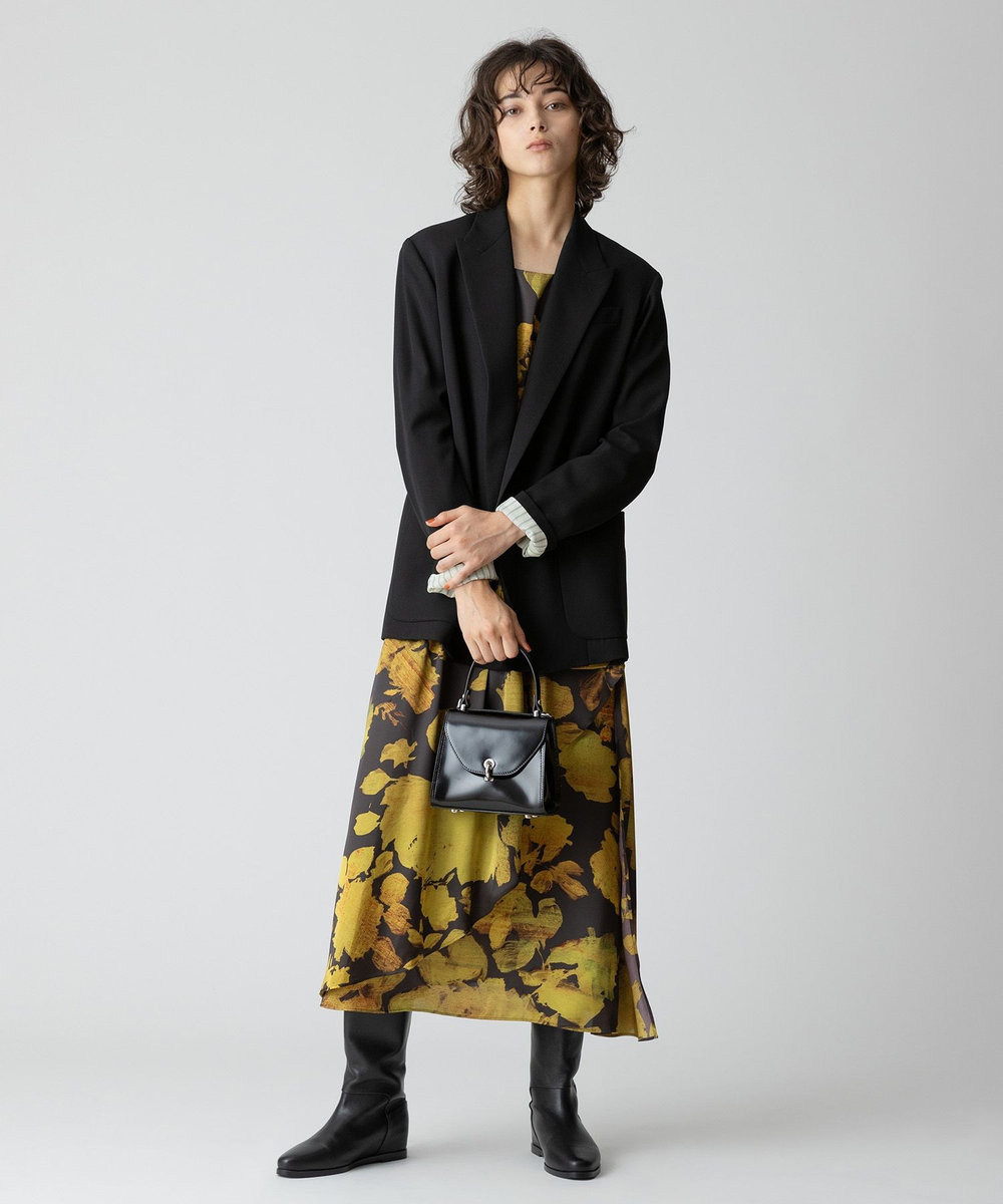 allureville ウールボタンレスジャケット ブラック (95)