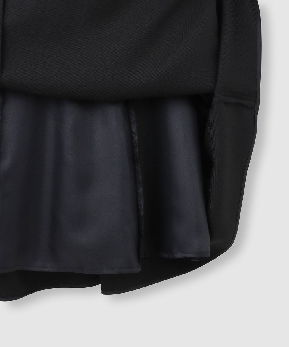 LOULOU WILLOUGHBY 【LOULOU WILLOUGHBY】ポリツイルジャンパーワンピース ブラック (95)