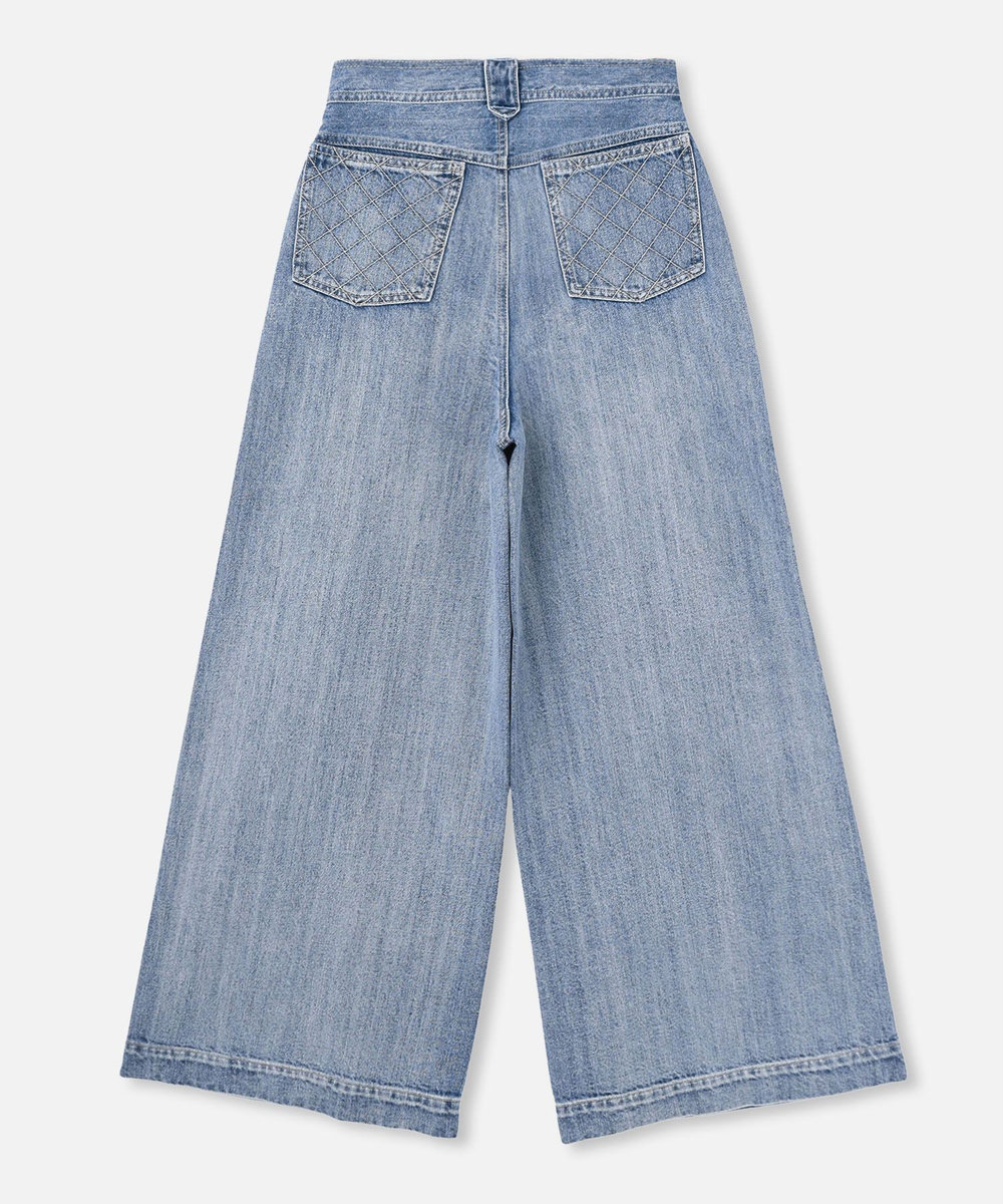 LOULOU WILLOUGHBY ◇【LOULOU WILLOUGHBY】デニムバギーパンツ ブルー (61)