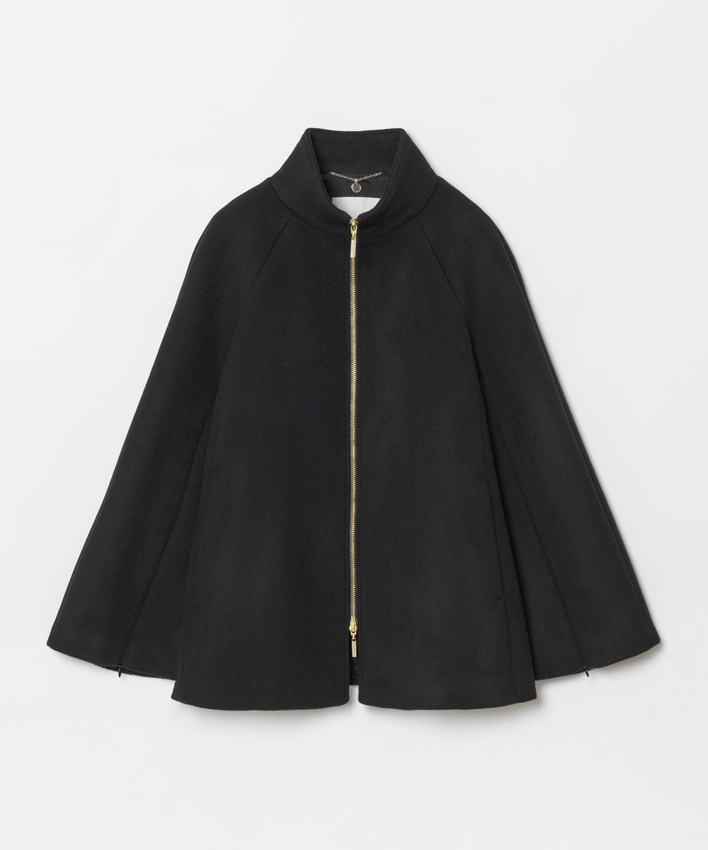 LOULOU WILLOUGHBY 【LOULOU WILLOUGHBY】シャルムビーバーケープ風コート ブラック (95)