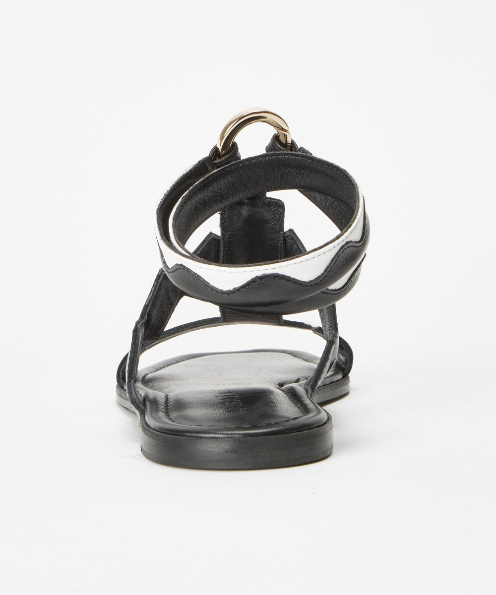 buying 【DI GAIA(ディガイア)】JANE FLAT SANDAL ブラック系 (98)