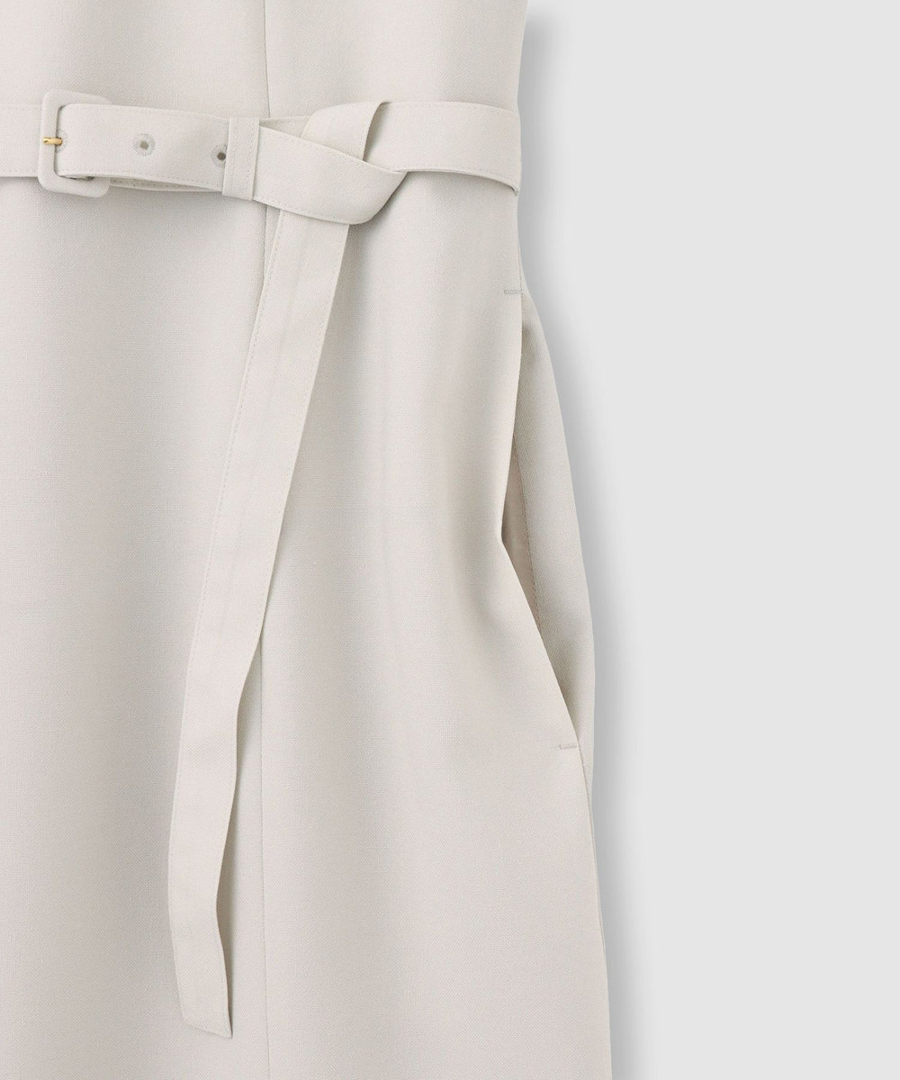 allureville スラブオックステレココンビワンピース ベージュ (11)