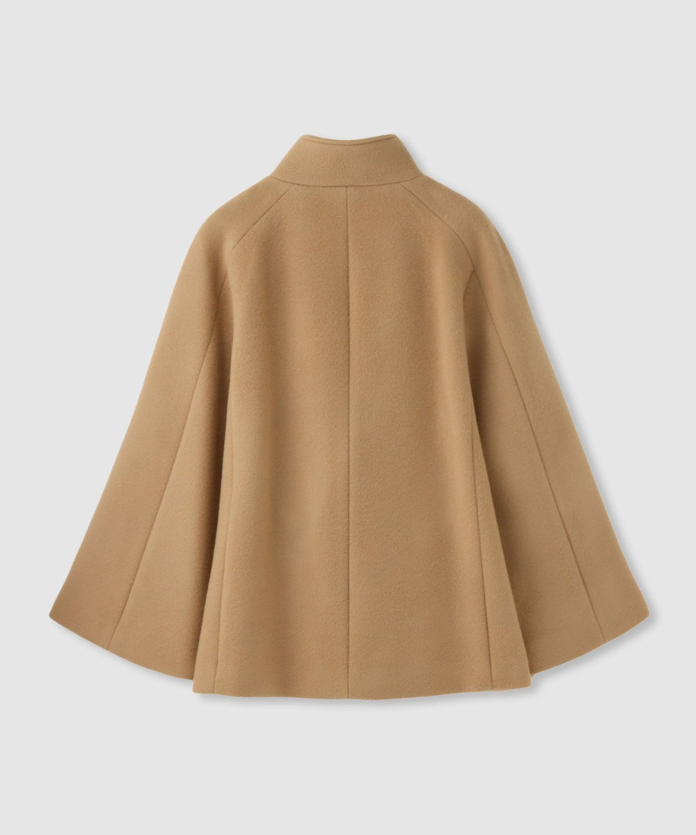 LOULOU WILLOUGHBY 【LOULOU WILLOUGHBY】シャルムビーバーケープ風コート キャメル (86)