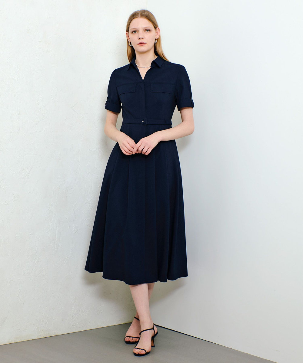 allureville サッカースキッパーターンバックワンピース ネイビー (65)