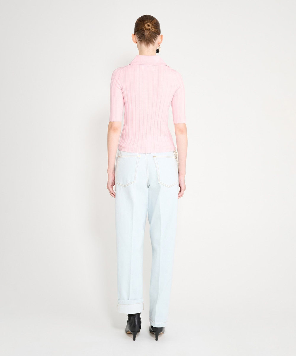 buying 【NACKIYE(ナキエ)】 SUGARMAN KNIT POLO ライトピンク (42)