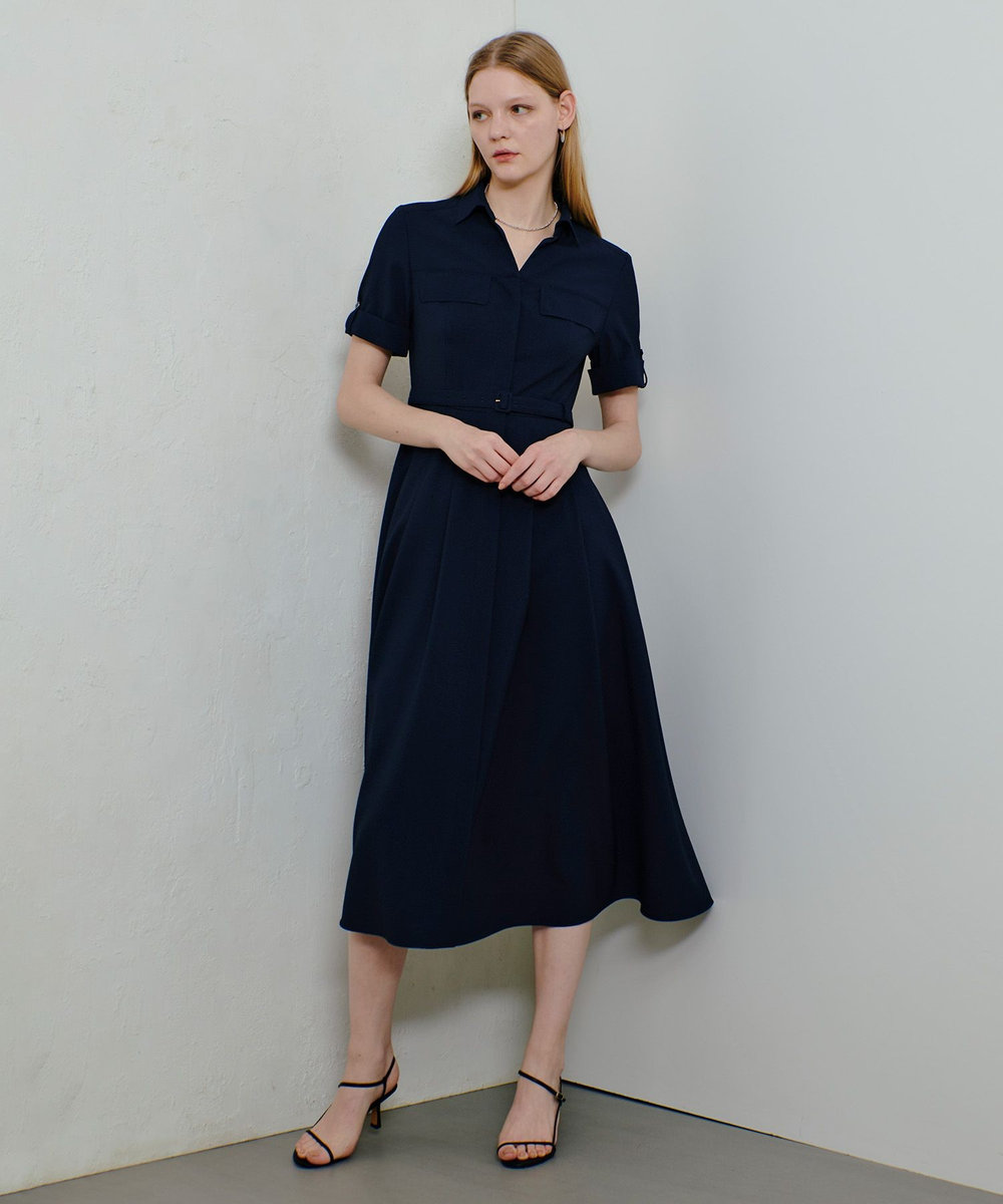 allureville サッカースキッパーターンバックワンピース ネイビー (65)