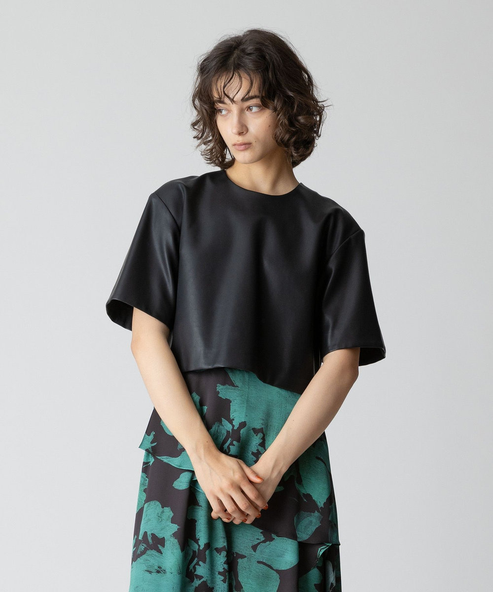 フェイクレザーTブラウス|allureville OFFICIAL SITE / ONLINE SHOP