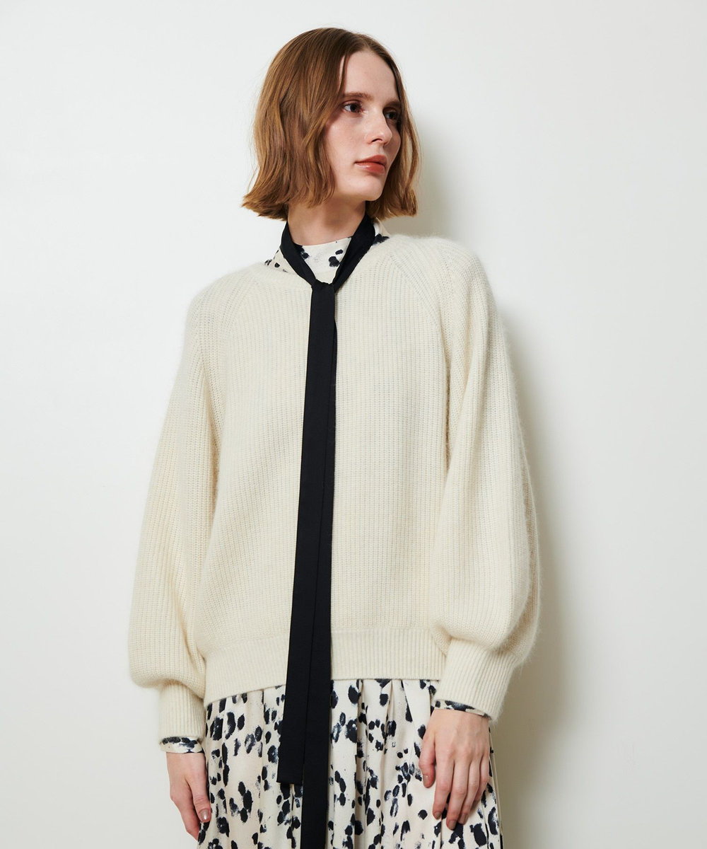 allureville 片畦プルオーバー オフホワイト (02)