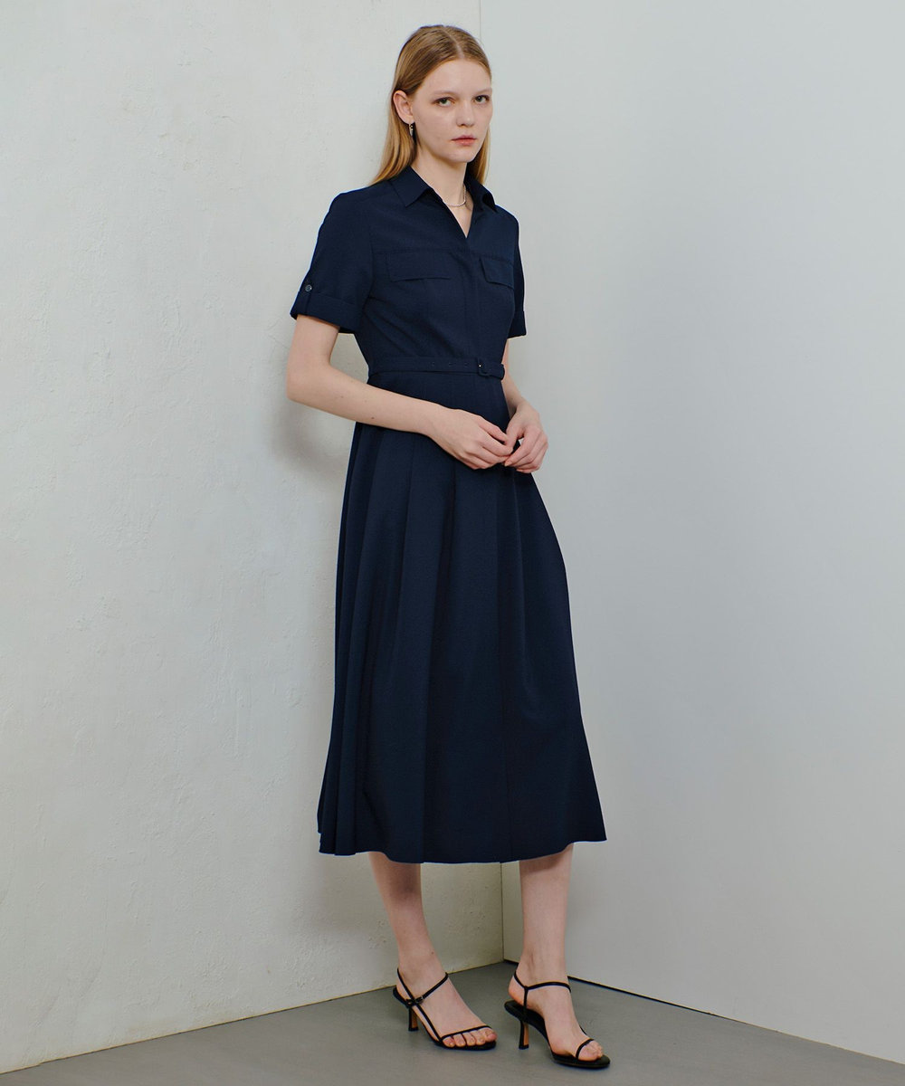 allureville サッカースキッパーターンバックワンピース ネイビー (65)